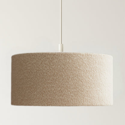 CGC PETRA 45cm Large Light Brown/Taupe Boucle Ceiling or Table Lamp Shade
