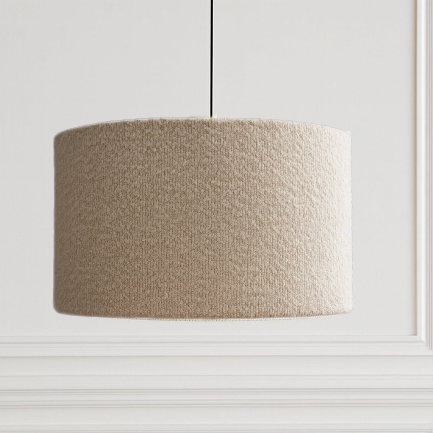 CGC PETRA 30cm Light Brown/Taupe Boucle Ceiling or Table Lamp Shade