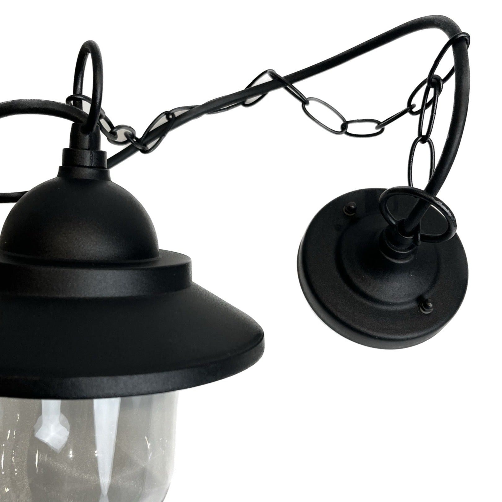 Our Ryder lantern delivers on style and durability and is a smart choice for your exterior lighting. With its black powder coated aluminium  construction teamed with clear polycarbonate diffuser, this lantern is hardwearing and rust and weatherproof. Built for life outdoors, it has an IP44 rating which means it can withstand the harshest of weather conditions. For sophisticated yet robust outdoor lighting, our Ryder black outdoor traditional lantern is a strong contender.