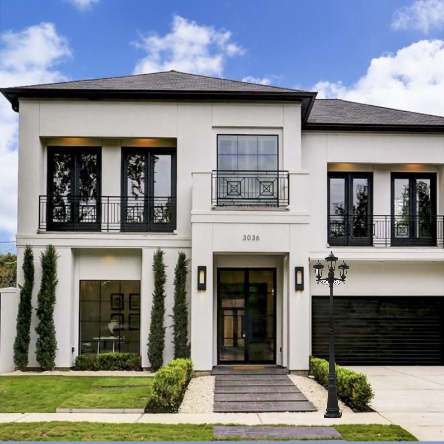 Our Edna triple lantern delivers on style and durability and is a smart choice for your exterior lighting. With its black polycarbonate construction teamed with clear polycarbonate panes, this lantern is hardwearing and rust and weatherproof. Built for life outdoors, it has an IP44 rating which means it can withstand the harshest of weather conditions. For sophisticated yet robust outdoor lighting