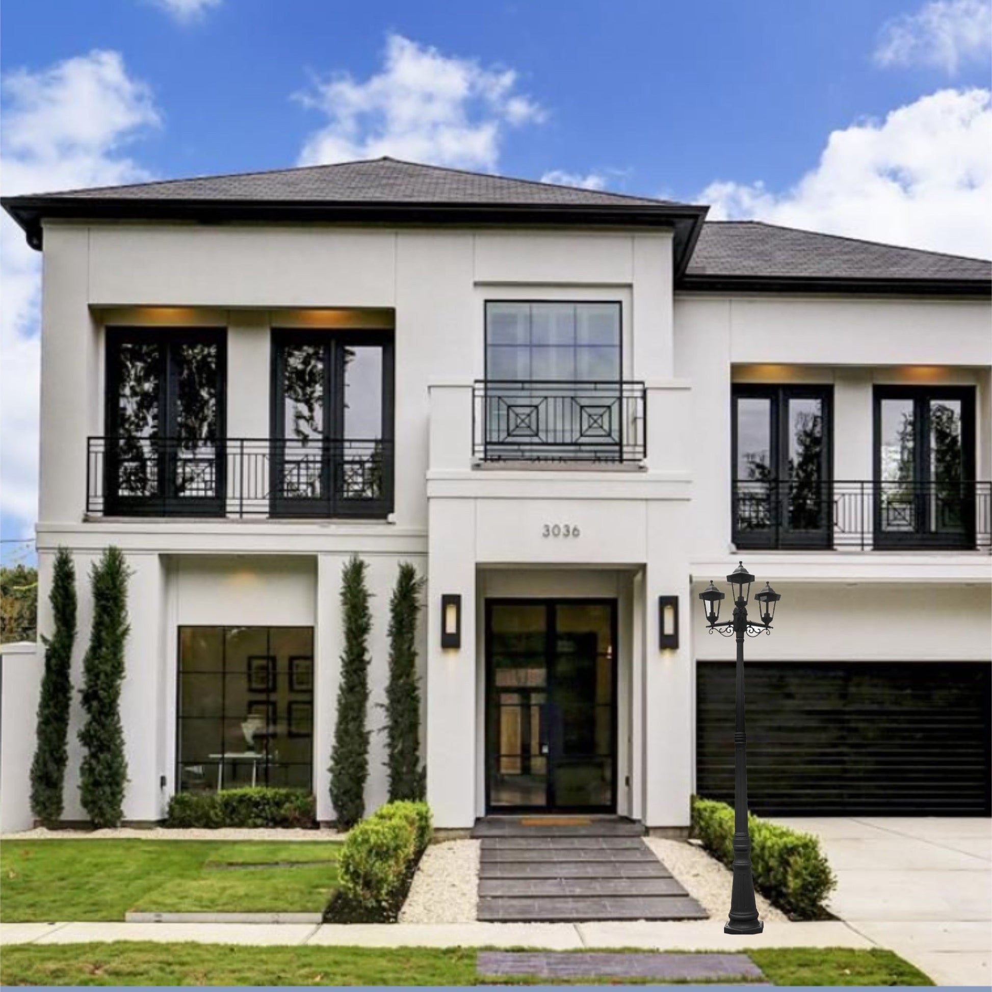 Our Edna triple lantern delivers on style and durability and is a smart choice for your exterior lighting. With its black polycarbonate construction teamed with clear polycarbonate panes, this lantern is hardwearing and rust and weatherproof. Built for life outdoors, it has an IP44 rating which means it can withstand the harshest of weather conditions. For sophisticated yet robust outdoor lighting