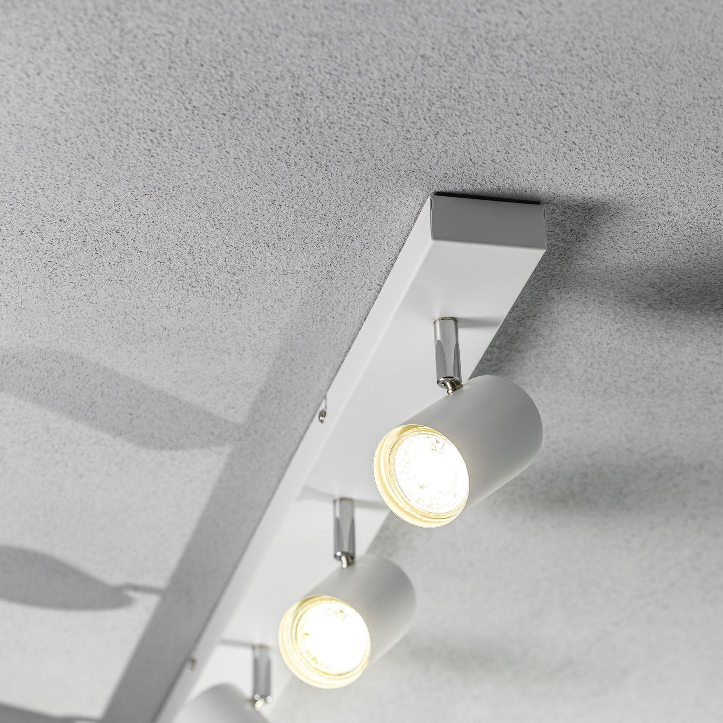 CGC VENETO White GU10 Ceiling Spotlight Four Head Adjustable Bar Light