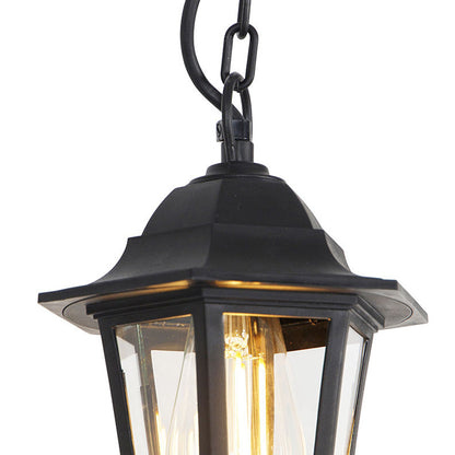 Our Yasmin lantern delivers on style and durability and is a smart choice for your exterior lighting. With its black polycarbonate construction teamed with clear polycarbonate panes, this lantern is hardwearing and rust and weatherproof. Built for life outdoors, it has an IP44 rating which means it can withstand the harshest of weather conditions. For sophisticated yet robust outdoor lighting, our Yasmin black outdoor traditional lantern is a strong contender.
