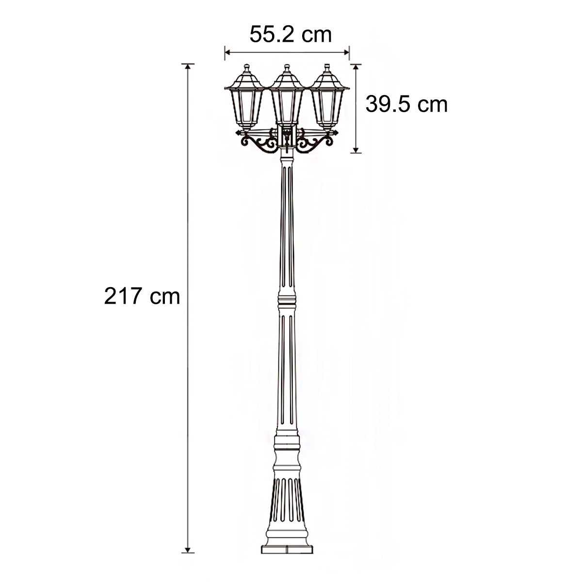 Our Edna triple lantern delivers on style and durability and is a smart choice for your exterior lighting. With its black polycarbonate construction teamed with clear polycarbonate panes, this lantern is hardwearing and rust and weatherproof. Built for life outdoors, it has an IP44 rating which means it can withstand the harshest of weather conditions. For sophisticated yet robust outdoor lighting