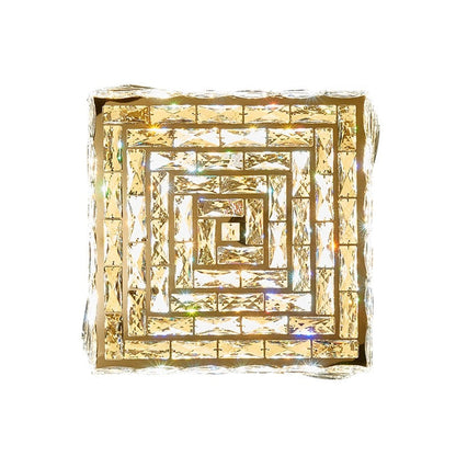 Introducing our Harmony ceiling light with its elegant crystal and golden finish it will be sure to make a stylish addition to any living space. It features an ornate cut glass crystal design encasing the entire light fitting and is complimented by a gold back plate that gives the light an undeniably luxurious style. Ceiling lamps don't come much more opulent than the Harmony ceiling light.