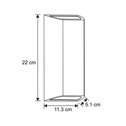 Come explore our premium-quality WILMA dark grey rectangular wall light by CGC! This outdoor wall light provides a double-sided lighting system, with a rectangular shape made of polycarbonate body, making it weather and rust-proof with opal diffusers.