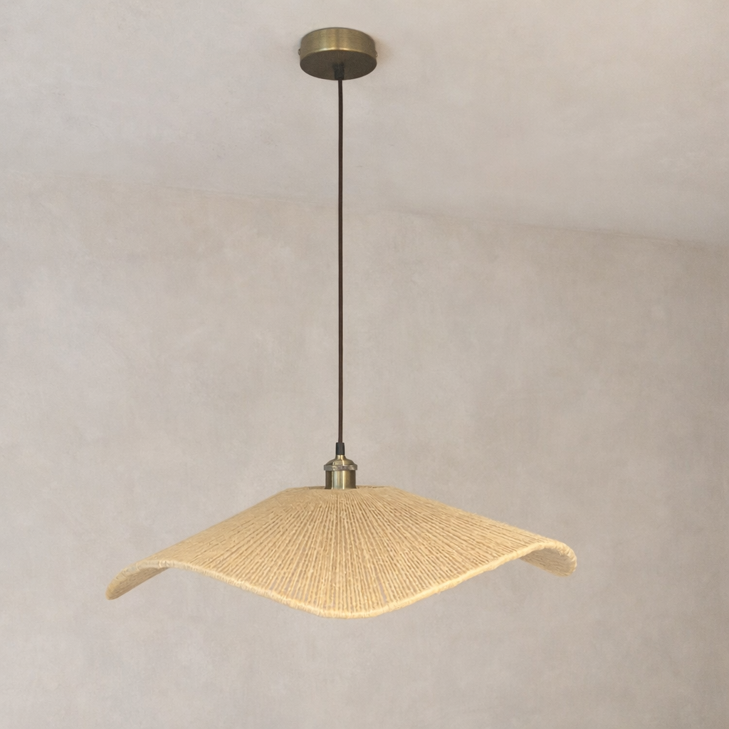 CGC Virelle Large 60cm Hand Made Hemp String Easy Fit Lampshade