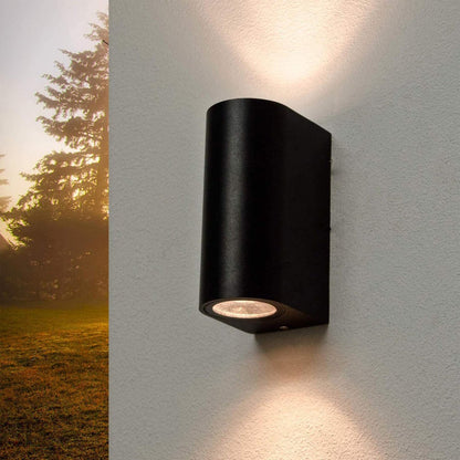 CGC TIAGO Black Large Curved Double Spotlights