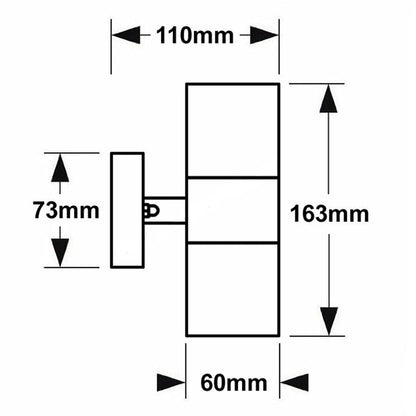 The modern Alesha wall lamp is distinguished by its unique design and the highest quality of workmanship. It has an IP65 rating, which ensures that the lamp will work safely in rain and dust. This lamp is ideal for lighting the front door, terrace, garden or garage. 