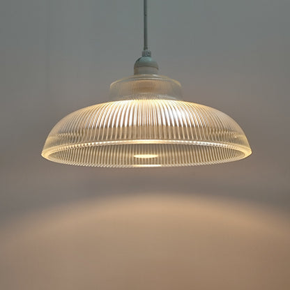 Glass lighting has proven very popular in the lighting sector, and we are extremely happy to introduce the Jacinta to our range. Our ribbed glass easy fit light pendant is a very attractive light fitting and easy fit means you can give your room a makeover by simply attaching it to an existing light fitting. 