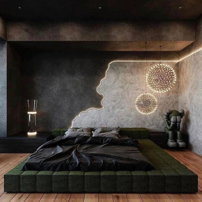 CGC FAWKES Warm White 60cm Extra Large Gold Firework / Starburst Chandelier