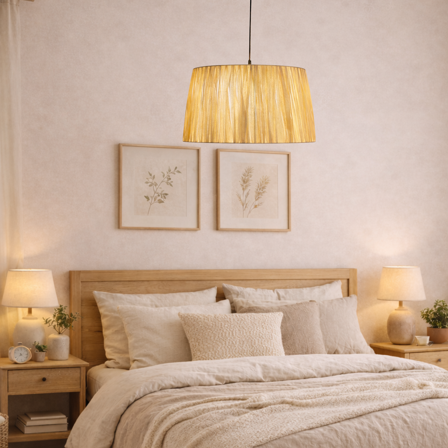 CGC TOVE Straw Paper Large Easy Fit Hand Made Lampshade